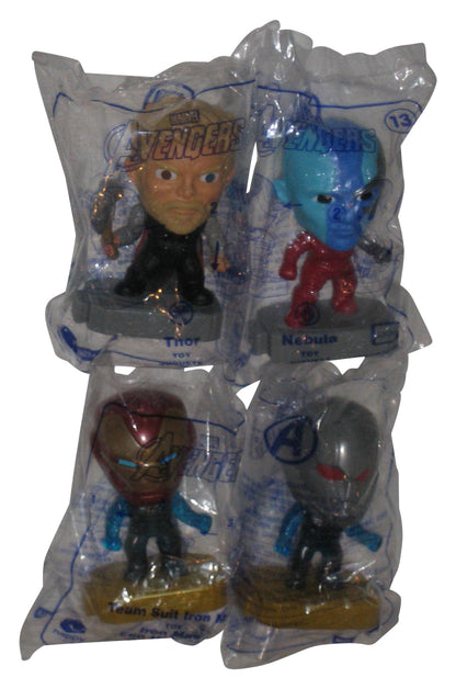Marvel The Avengers McDonalds Happy Meal Figure Toy Lot - (4 Figures) - (Thor, Ant-Man Iron Man & Nebula)