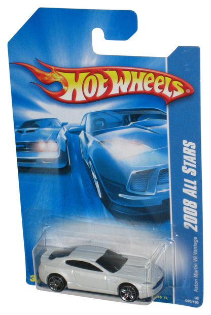 Hot Wheels 2008 All Stars (2007) White Aston Martin V8 Vantage Toy Car 050/196