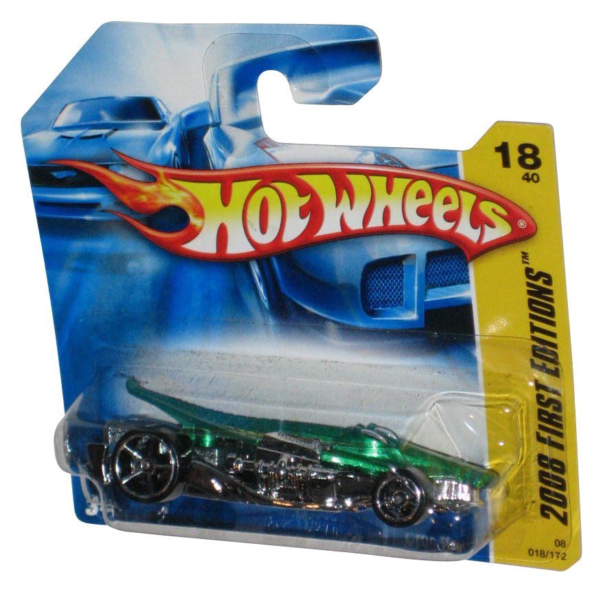 Hot Wheels 2008 First Editions 18/40 Green Croc Rod Car 018/172 - (Short Card)