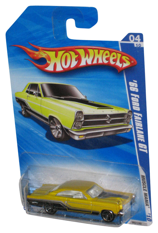 Hot Wheels Muscle Mania '10 Yellow '66 Ford Fairlane GT Car 082/240
