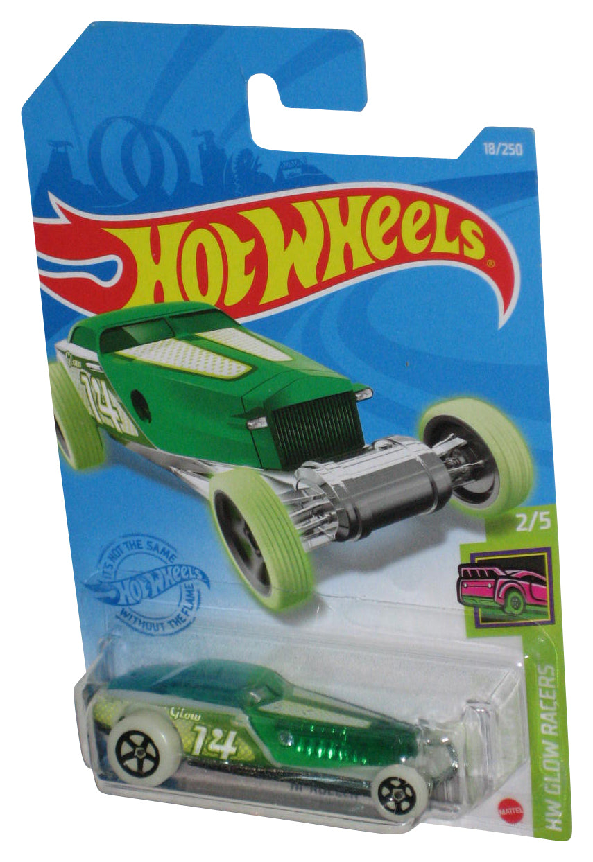 Hot Wheels HW Glow Racers 2/5 (2018) Hi-Roller Green Toy Car 18/250