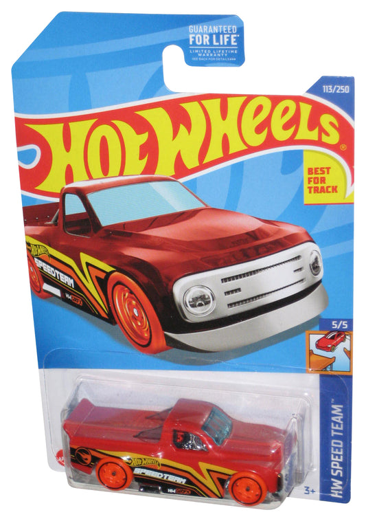 Hot Wheels HW Speed Team 5/5 (2021) Red Draftnator Toy Truck 113/250