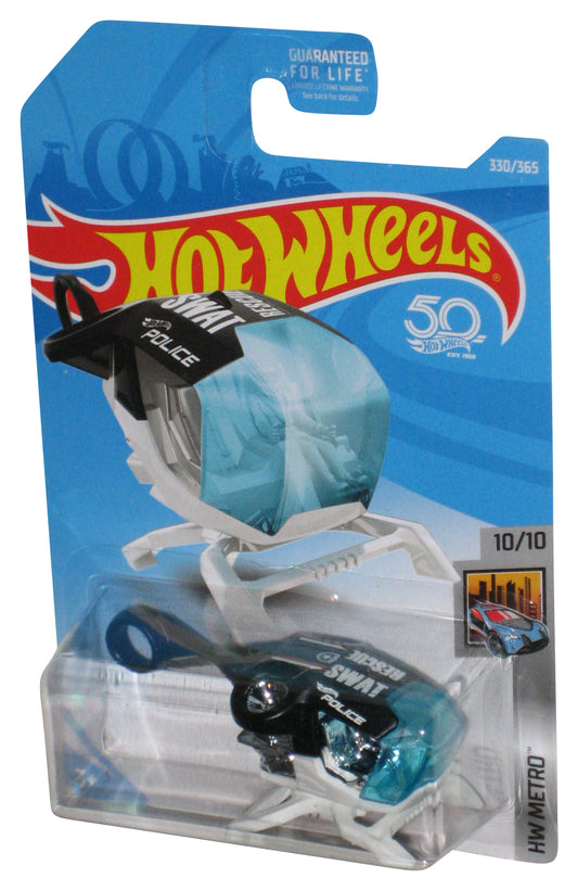 Hot Wheels HW Metro 10/10 (2017) White & Black Sky Fi Toy Helicopter 330/365