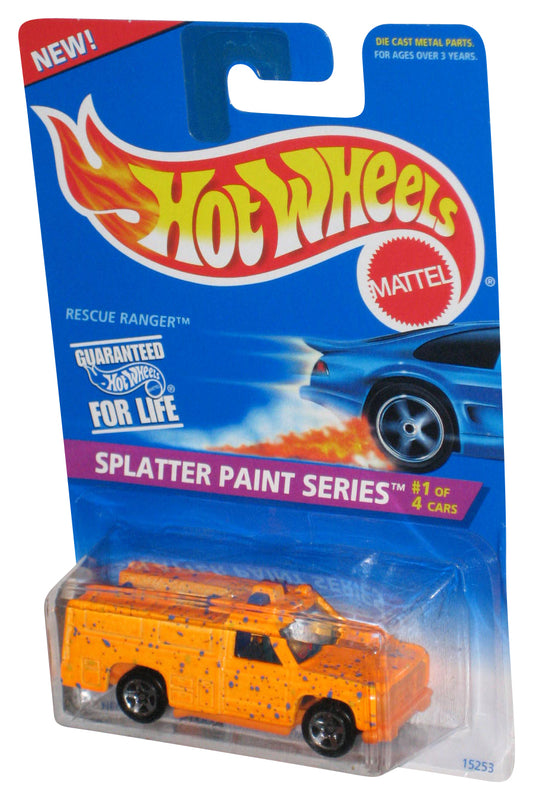 Hot Wheels Splatter Paint Series 1/4 (1995) Orange Rescue Ranger Toy Truck #408