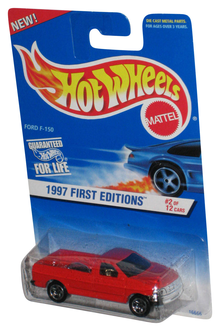 Hot Wheels 1997 First Editions 2/12 Red Ford F-150 Toy Truck #513
