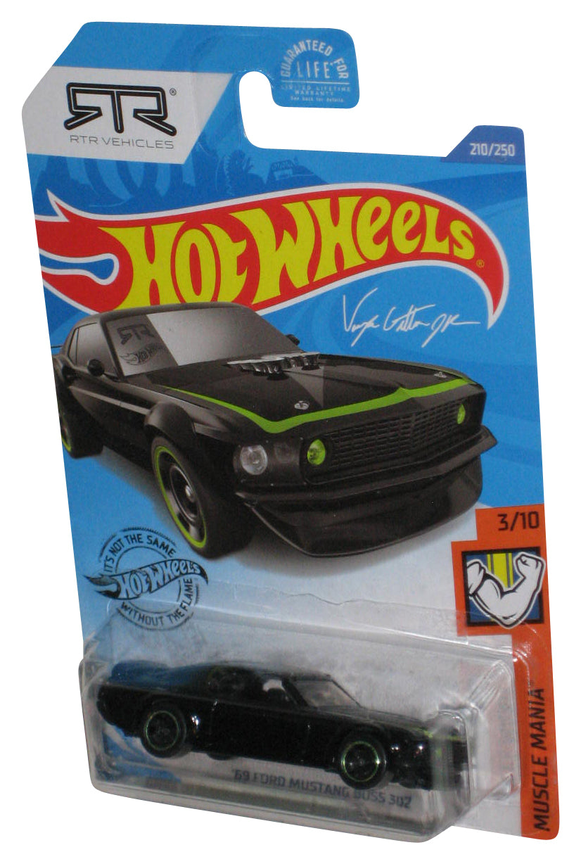 Hot Wheels Muscle Mania 3/10 (2017) Black '69 Ford Mustang Boss 302 Car 210/250