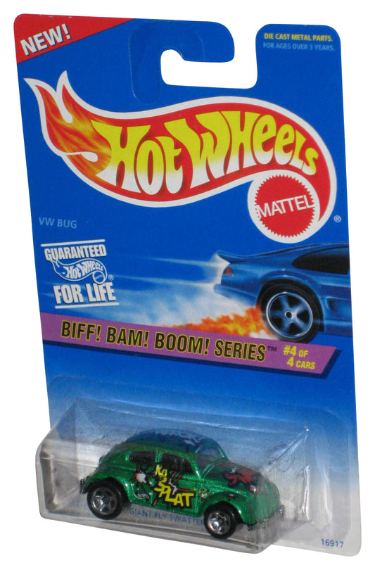 Hot Wheels Biff! Bam! Boom! Series 4/4 (1996) Green VW Bug Toy Car #543