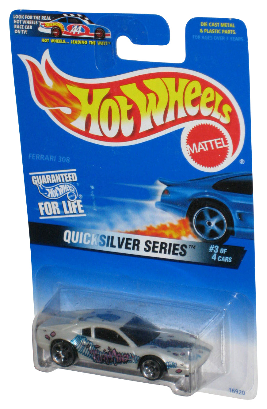 Hot Wheels Quicksilver Series 3/4 (1996) White Ferrari 308 Car #547