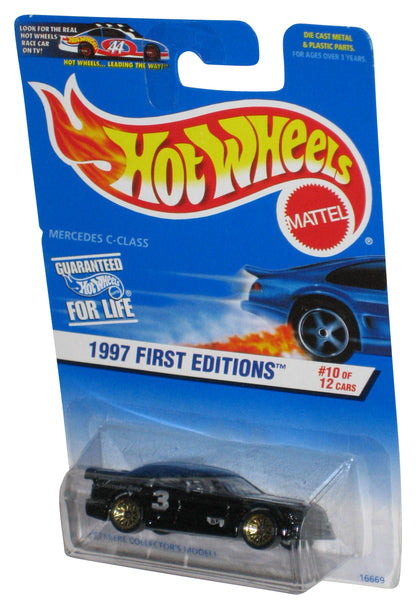 Hot Wheels 1997 First Editions 10/12 Mattel Black Mercedes C-Class Car #516
