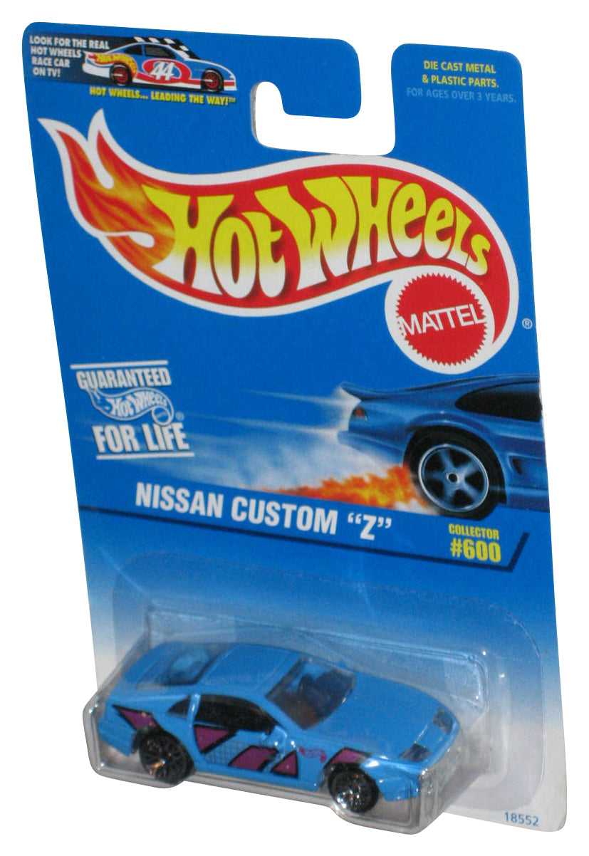Hot Wheels Nissan Custom Z (1996) Mattel Collector Blue Toy Car #600