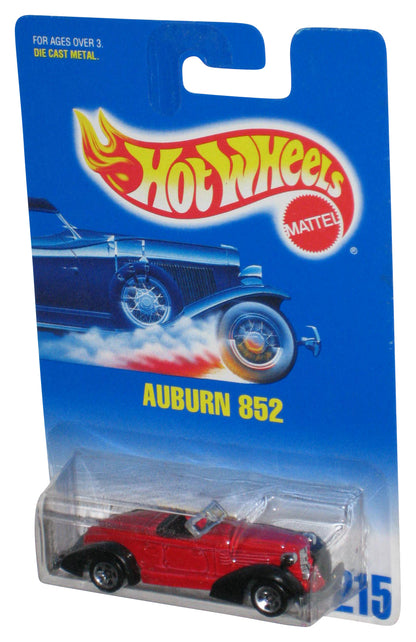 Hot Wheels Auburn 852 (1991) Mattel Red Collector Toy Car #215