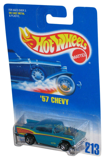 Hot Wheels Teal '57 Chevy (1991) Mattel Collector Toy Car #213