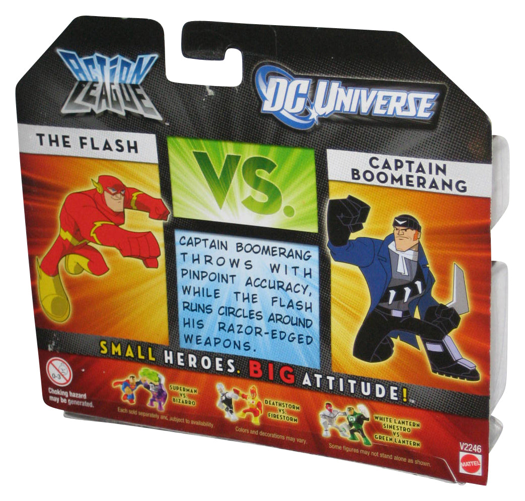 DC Universe vs Action League The Flash & Captain Boomerang (2010) Mattel Figure Set 2-Pack - (Cracked Plastic)