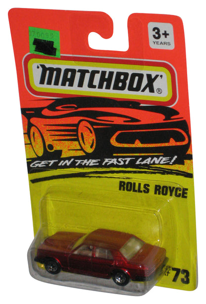 Matchbox Get In The Fast Lane (1994) Red Rolls Royce Toy Car #73