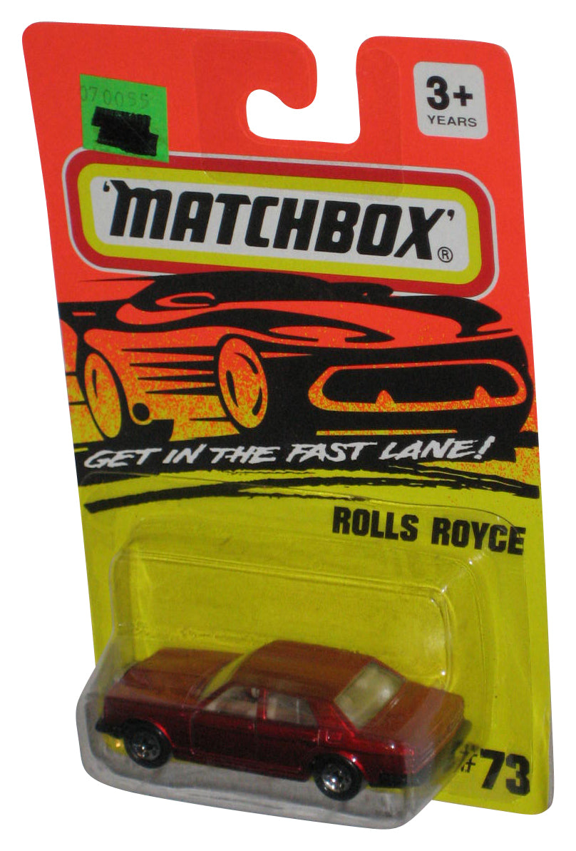 Matchbox Get In The Fast Lane (1994) Red Rolls Royce Toy Car #73