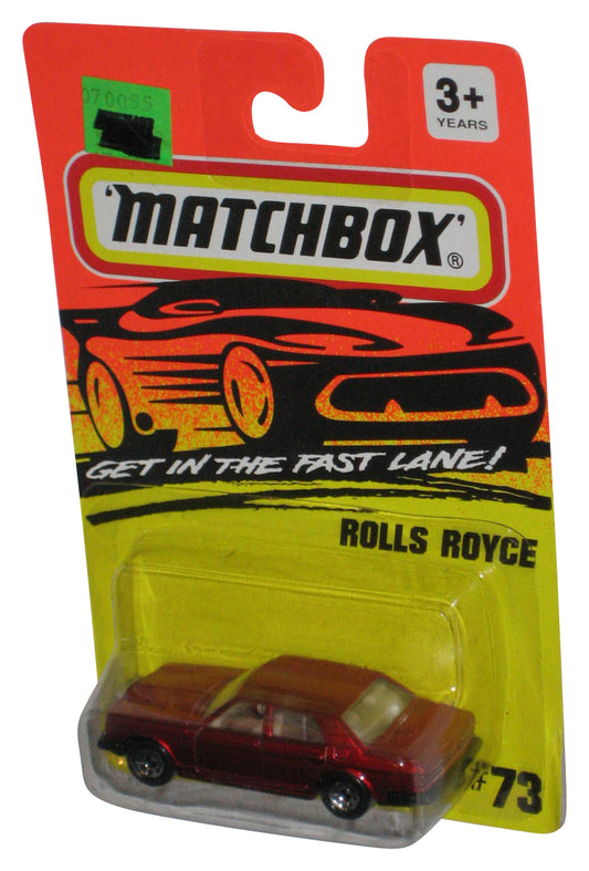 Matchbox Get In The Fast Lane (1994) Red Rolls Royce Toy Car #73