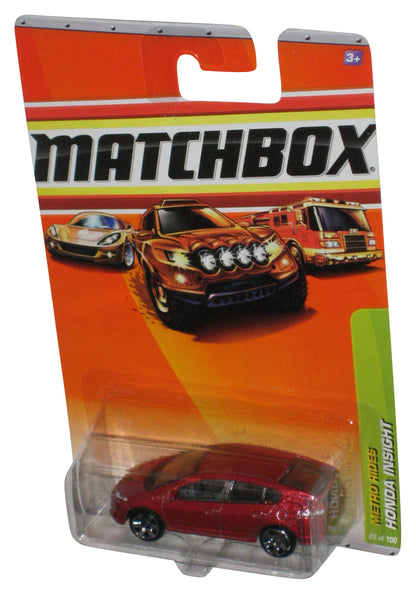 Matchbox Metro Rides (2009) Red Honda Insight Die-Cast Toy Car 25/100