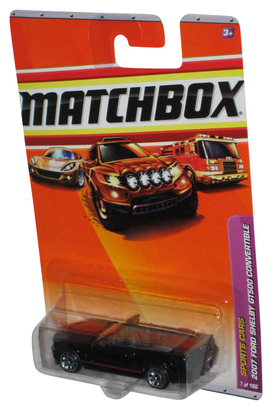 Matchbox Sports Cars (2009) Black 2007 Ford Shelby GT500 Convertible Car 7/100
