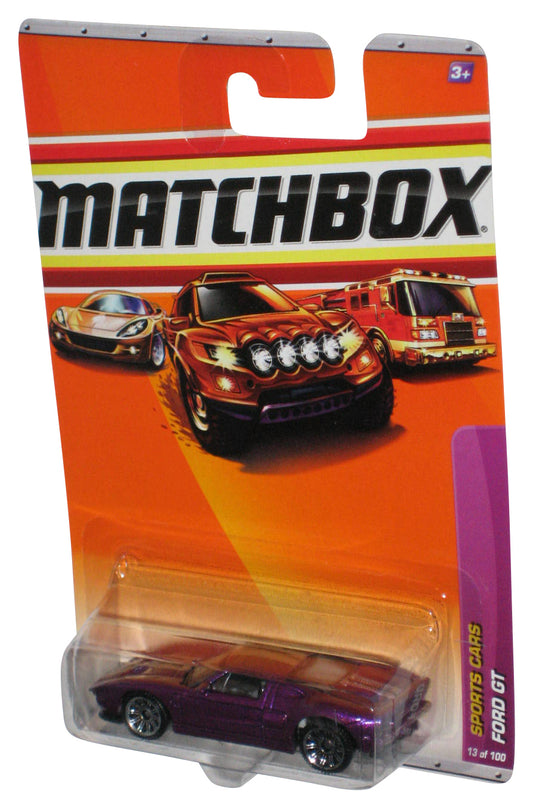 Matchbox Sports Cars (2009) Purple Ford GT Die-Cast Toy Car 13/100
