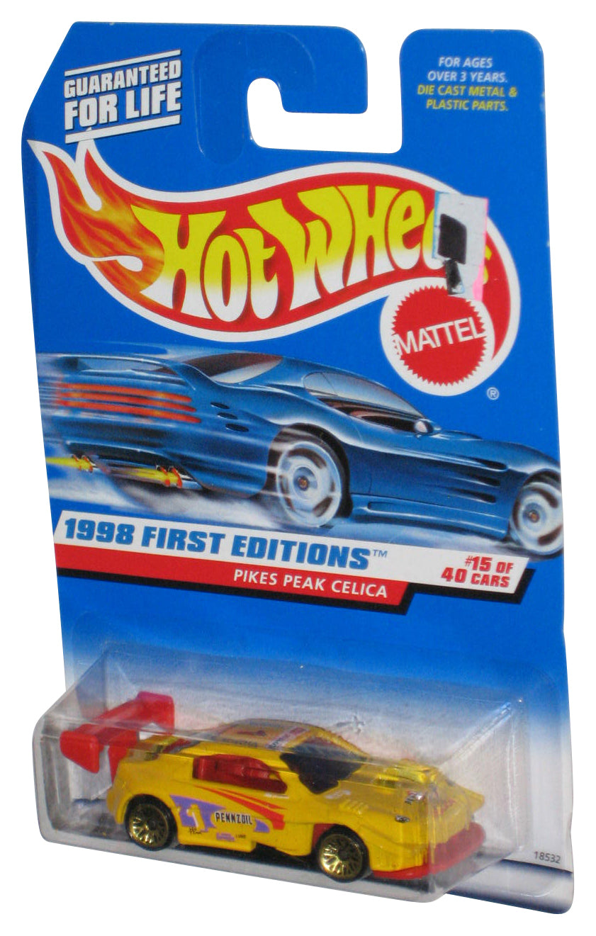 Hot Wheels 1998 First Editions 15/40 Yellow Pikes Peak Celica Car #652