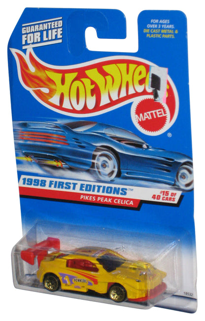 Hot Wheels 1998 First Editions 15/40 Yellow Pikes Peak Celica Car #652
