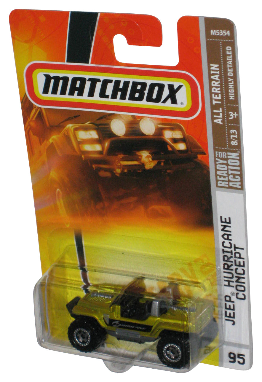 Matchbox All Terrain 8/13 (2007) Gold Jeep Hurricane Concept Toy Car #95