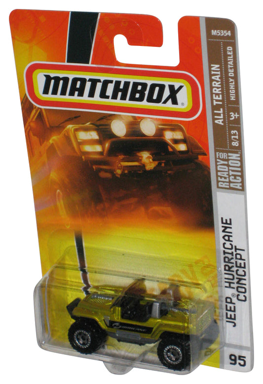 Matchbox All Terrain 8/13 (2007) Gold Jeep Hurricane Concept Toy Car #95