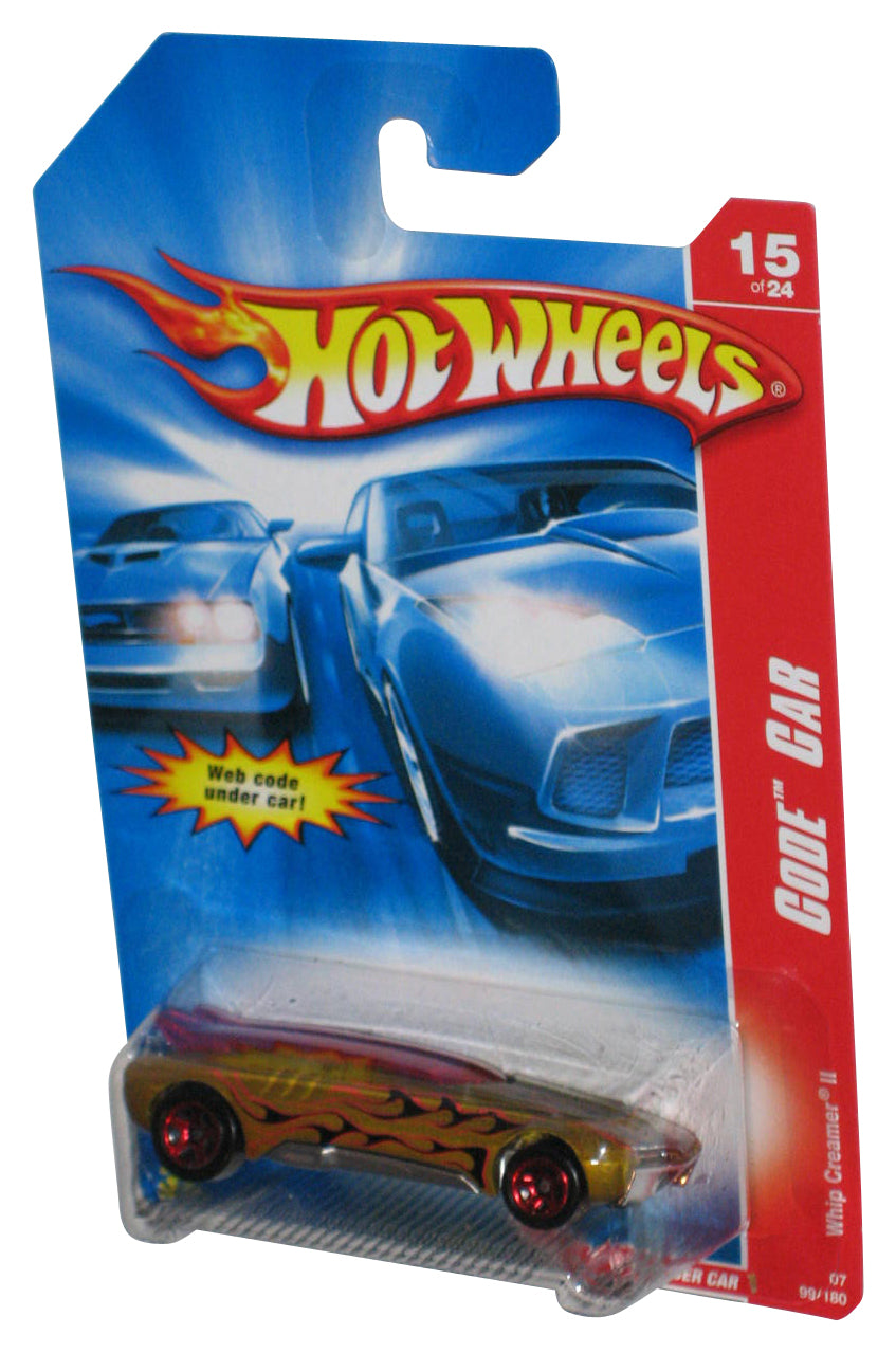 Hot Wheels Code Car 15/24 (2006) Gold Whip Creamer II Car 99/180