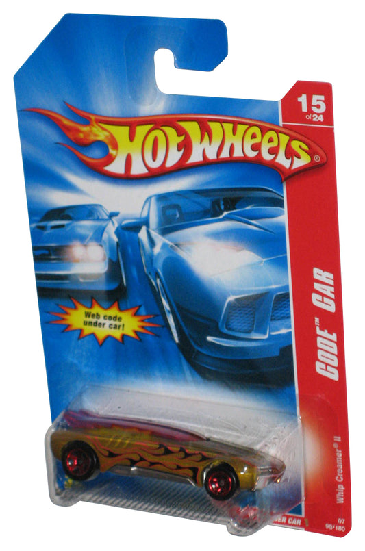 Hot Wheels Code Car 15/24 (2006) Gold Whip Creamer II Car 99/180