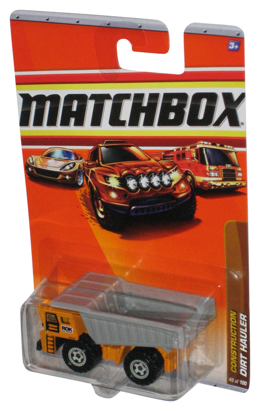 Matchbox Construction (2009) Orange & Gray Dirt Hauler Toy 49/100