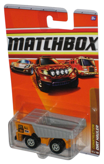 Matchbox Construction (2009) Orange & Gray Dirt Hauler Toy 49/100