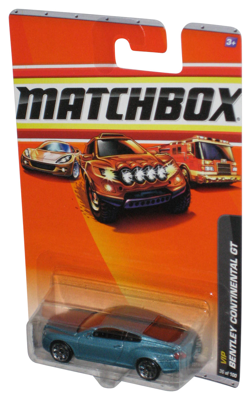 Matchbox VIP (2009) Bentley Continental GT Blue Toy Car 36/100