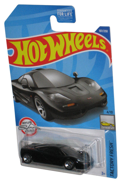 Hot Wheels Factory Fresh 4/10 (2021) Black McLaren F1 Toy Car 107/250