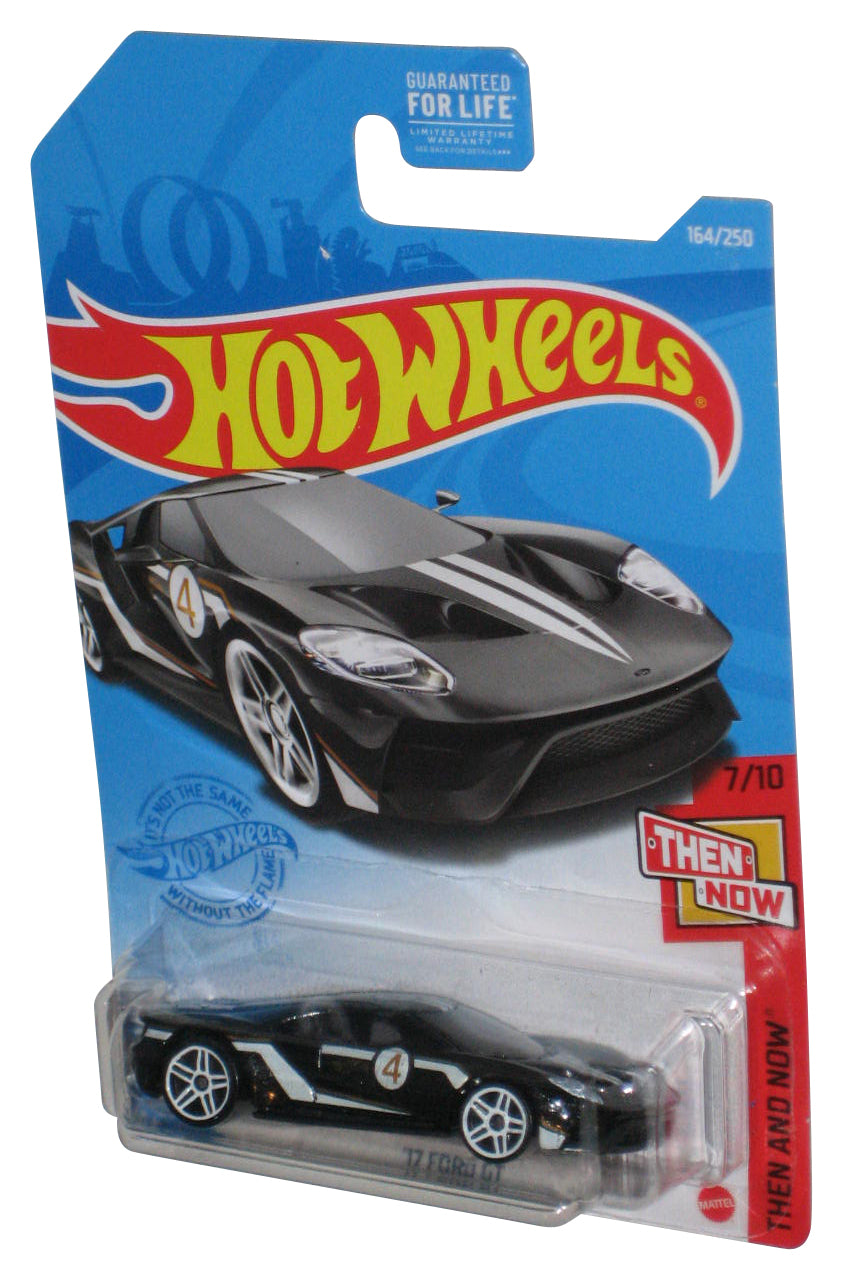 Hot Wheels Then And Now 7/10 (2020) Black '17 Ford GT Toy Car 164/250
