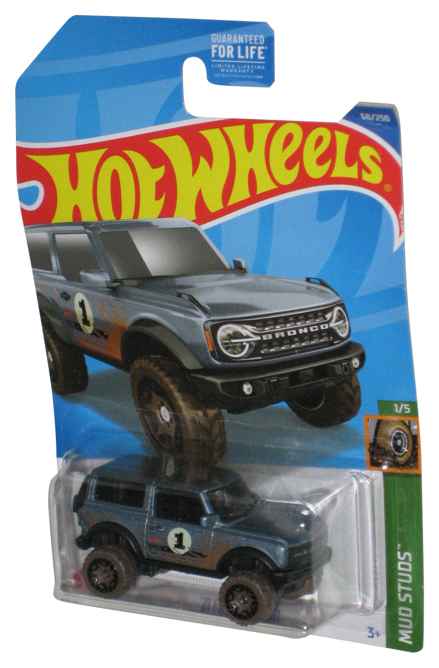 Hot Wheels Mud Studs 1/5 (2021) Mattel Gray '21 Ford Bronco Toy 68/250