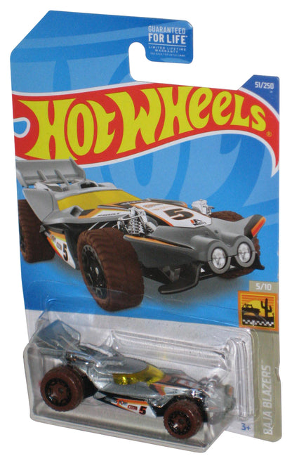 Hot Wheels Baja Blazers 5/10 (2021) Silver Blade Raider Toy Car 51/250