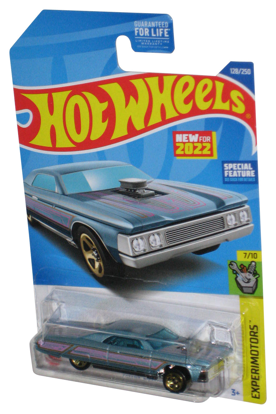 Hot Wheels Layin' Lowrider (2022) Experimotors 7/10 Light Blue Toy Car 128/250