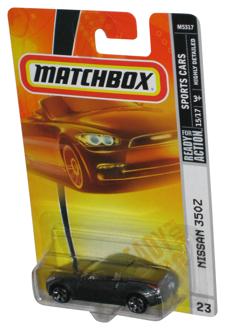 Matchbox Sports Cars 15/17 (2007) Metallic Gray Nissan 350Z Toy Car #23