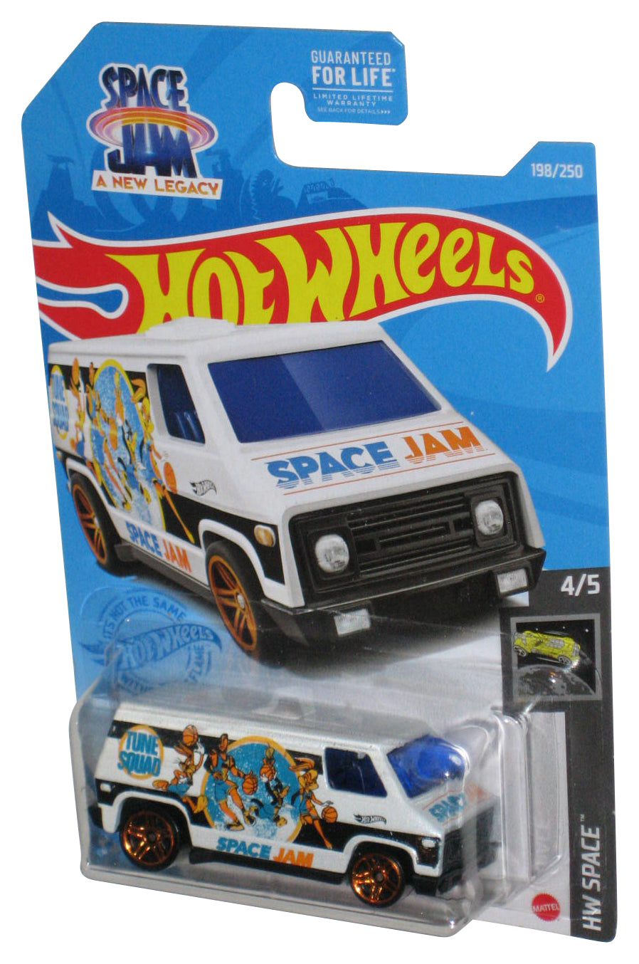 Hot Wheels HW Space 4/5 (2020) Space Jam A New Legacy White 70s Van Toy 198/250