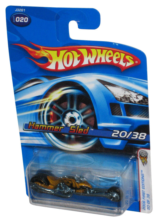 Hot Wheels Gold Hammer Sled 20/38 (2006) First Edition Toy Car #020
