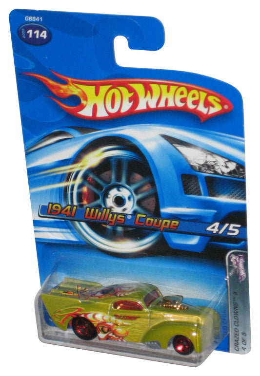 Hot Wheels Crazed Clowns II 4/5 (2005) Gold 1941 Willys Coupe Toy Car #114