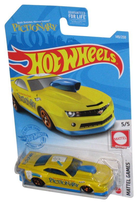 Hot Wheels Mattel Games 5/5 (2020) Yellow Pictionary '10 Pro Stock Camaro Car 149/250