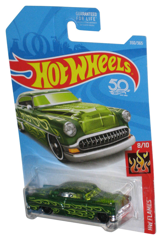Hot Wheels HW Flames 8/10 (2017) Green Custom '53 Chevy Toy Car 350/365