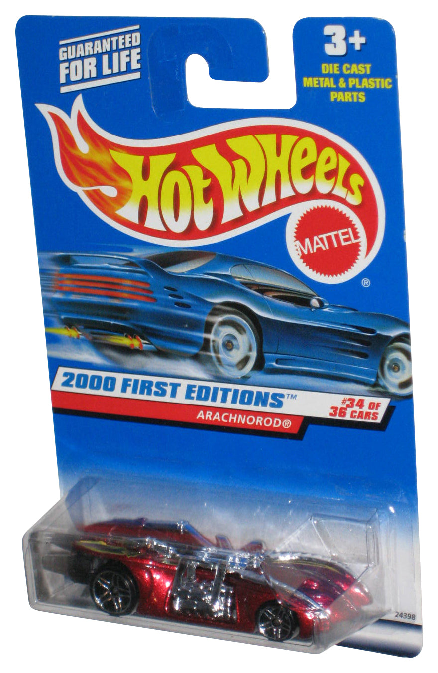 Hot Wheels 2000 First Editions 34/36 Red Arachnorod Toy Car #094