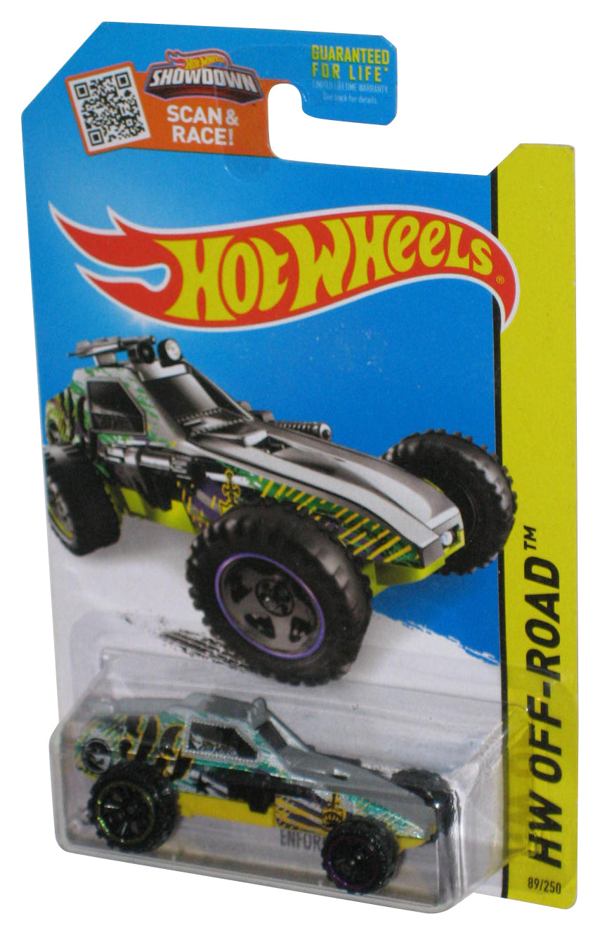 Hot Wheels HW Off-Road (2013) Green & Silver Enforcer Toy Car 89/250