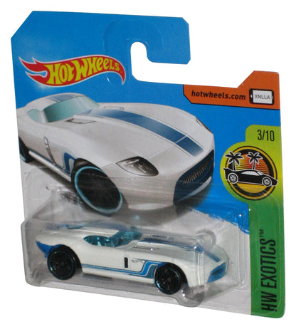 Hot Wheels HW Exotics (2015) White Fast Felion Toy Car 3/10 - (Short Card)