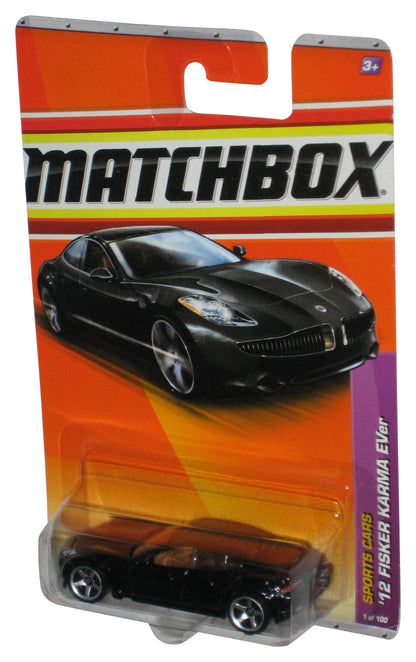 Matchbox Sports Cars (2010) Black '12 Fisker Karma EVer Toy Car 1/100