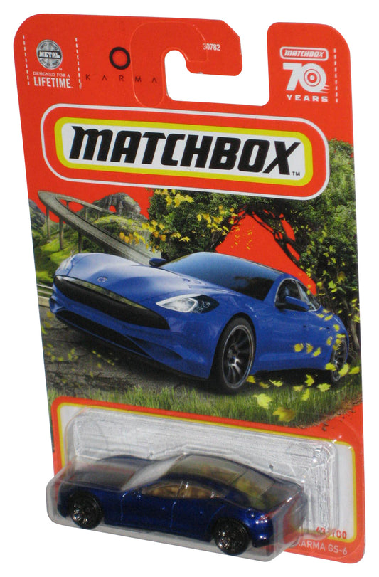Matchbox Karma GS-6 (2022) Mattel Blue Die-Cast Toy Car 43/100