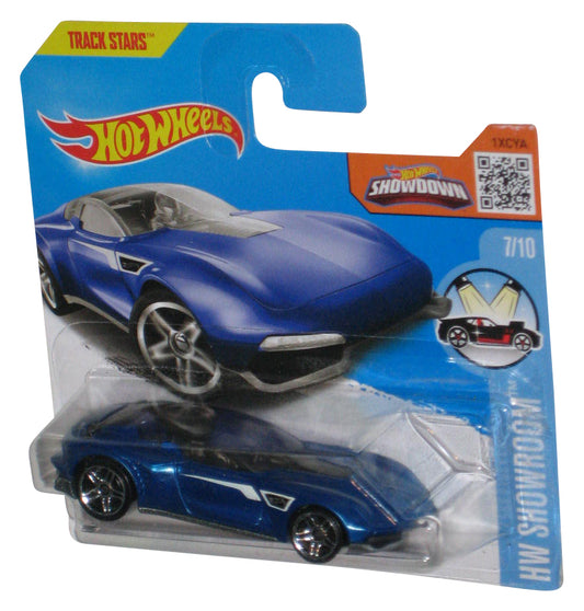 Hot Wheels HW Showroom 7/10 (2016) Blue Gazella GT Car - (Short Card)
