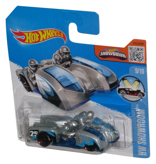 Hot Wheels HW Showroom (2015) Silver & Blue Side Ripper Toy Car 9/10 - (Short Card)